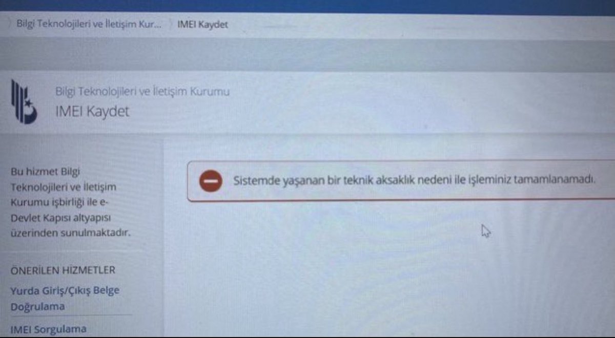 YcelErgin194028's tweet photo. #imeikayıtsorunu 
Daha ne kadar sessiz kalacaksınız..
Mağdur ettiniz insanları 🤬
@oakaragozoglu 
@BTKgovtr 
@BTKbasin 
@BTKAkademi 
@FOXhaber 
@memetsimsek 
@HMBakanligi https://t.co/eOkT3O3vgT