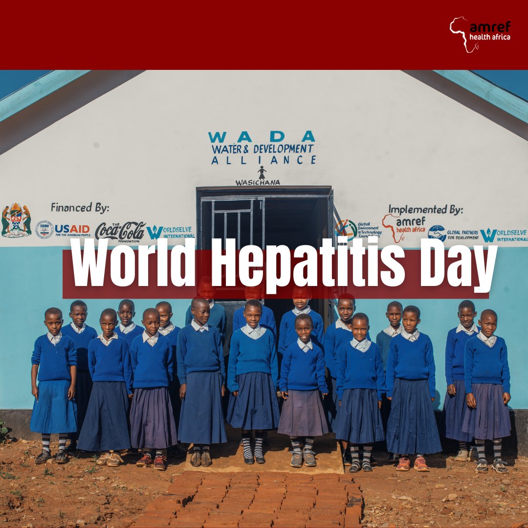 Amref_UK's tweet photo. 🌍Happy #WorldHepatitisDay! 🩺
Girls without proper menstrual hygiene practices are at risk of contracting Hepatitis B. 🚺#AmrefUK is dedicated to protecting girls from Hepatitis B through proper menstrual hygiene.💪 Join us and donate via the link (https://t.co/gP0GhCZXyC) https://t.co/6lG0FsLSbn