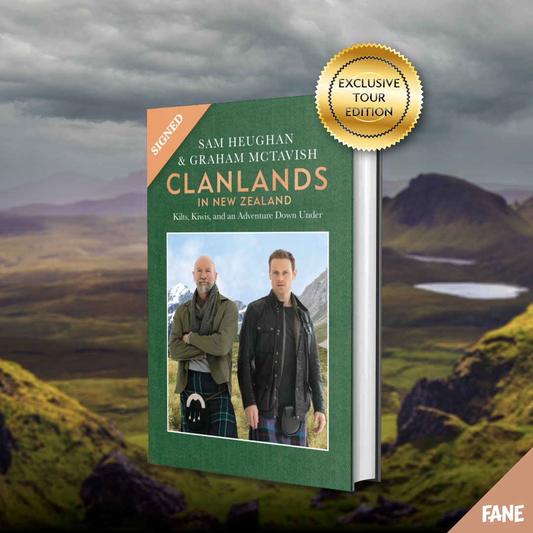 FaneProductions's tweet photo. βοΈ CLANLANDS UPDATE | All customers who purchased a #FaneOnline ticket for @SamHeughan & @grahammctavish will now receive a HAND-SIGNED Fane Exclusive Edition of #ClanlandsInNewZealand!
ποΈ A limited number of Stream + SIGNED Book tickets are on-sale now: https://t.co/Plk1Q3UVCS https://t.co/0u3rcLETG4