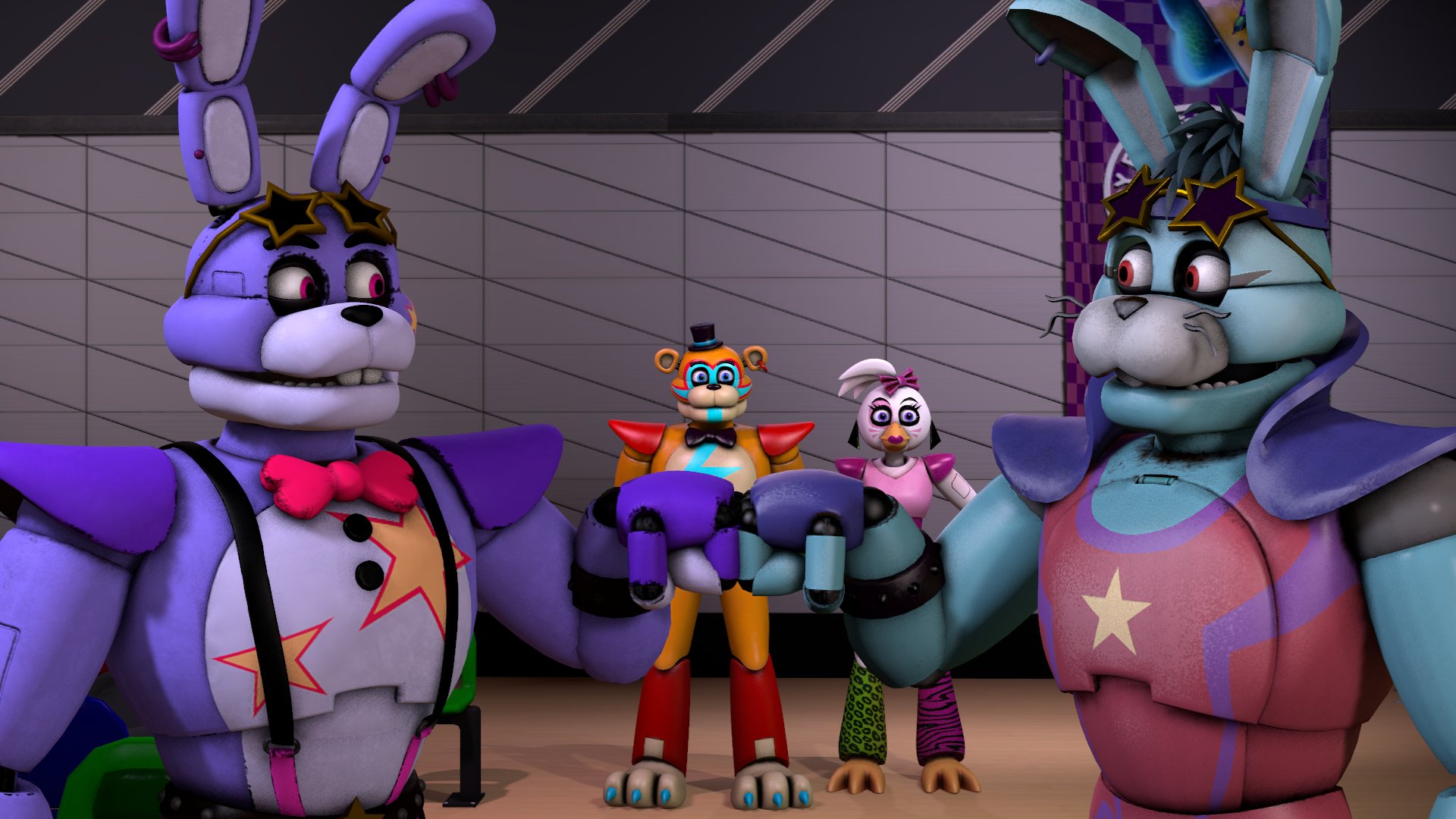 PKFNaF SFM on X: Glamrock Bonnie Meets Glamrock Bonnie (Fandom Design  Meets Oficial Design) #FNaF #SFM #SecurityBreach #SecurityBreachRuin # GlamrockBonnie #GlamrockChica #GlamrockFreddy  / X