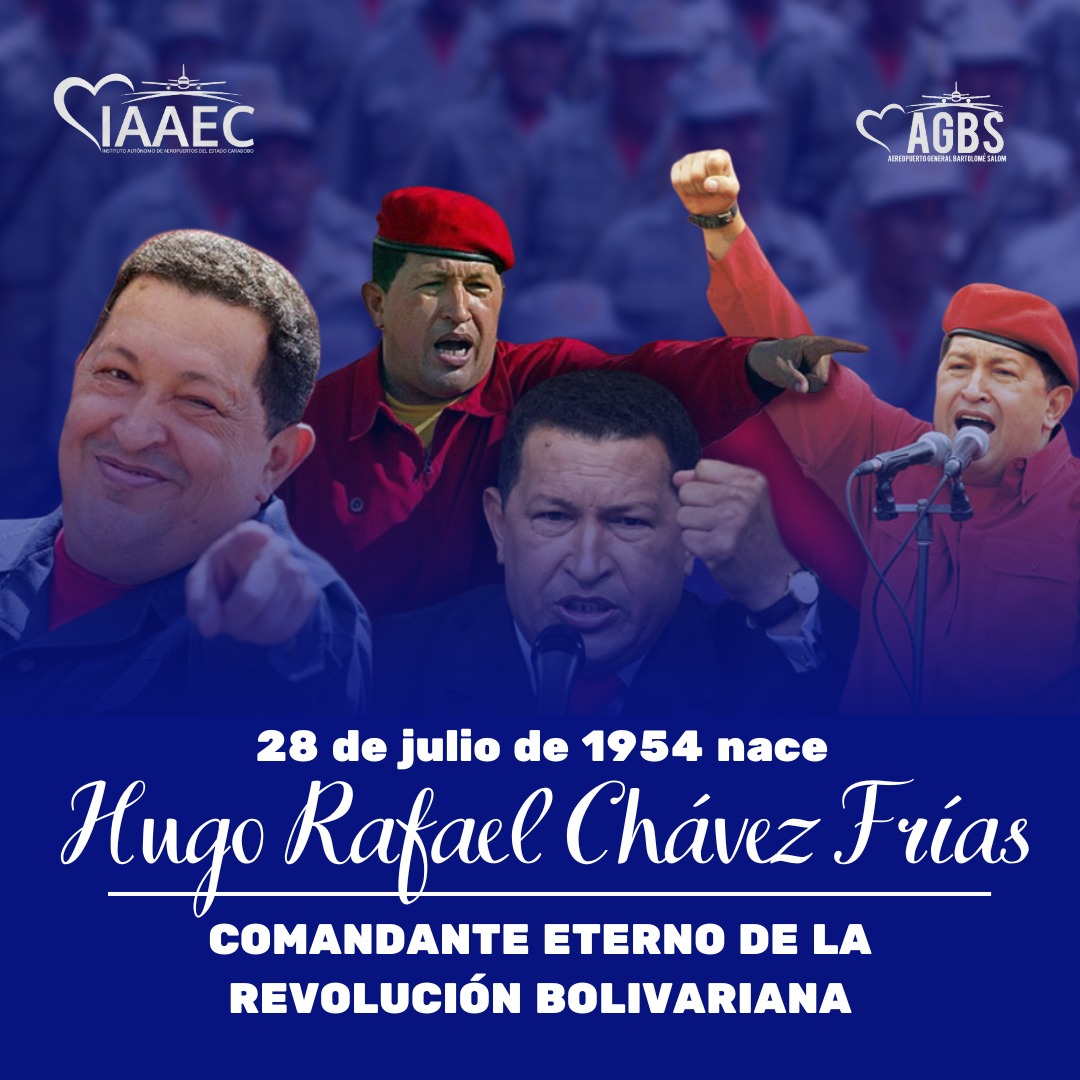 #28Jul || #efeméridedehoy🇻🇪
Hace 68 años nació el líder revolucionario, Comandante de la Revolución Bolivariana, Hugo Rafael Chávez Frías, en Sabaneta, estado Barinas.

#HugoChávez