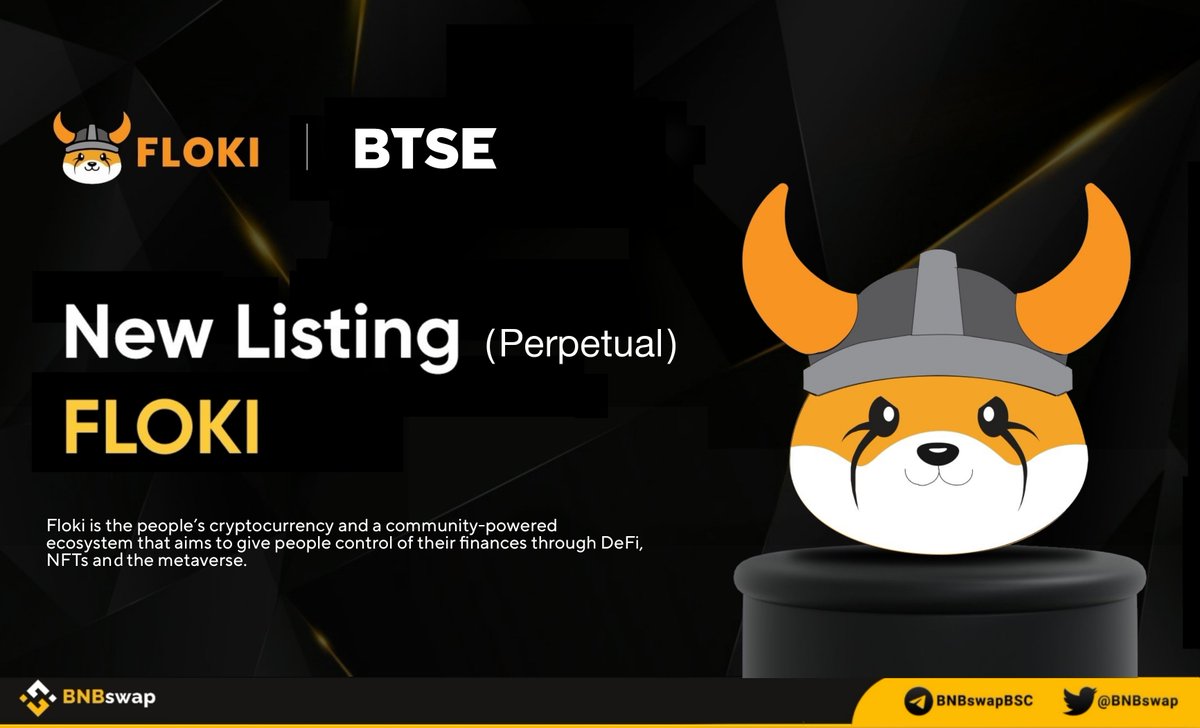 📢 <a href="/BTSE_Official/">BTSE</a> has listed <a href="/RealFlokiInu/">Floki</a> $FLOKI perpetuals with up to 20x leverage

#Floki ecosystem consists of a Play-to-Earn game, FlokiFi, Floki prepaid card (Visa/Mastercard), as well as #NFT collections &amp; marketplace

Trade👇
trade.btse.com/FLOKIperp

#Memecoin #NFTs $BNB