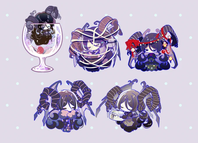 こちらは個人的に描いて看板にしていた季節のSDのまとめ 