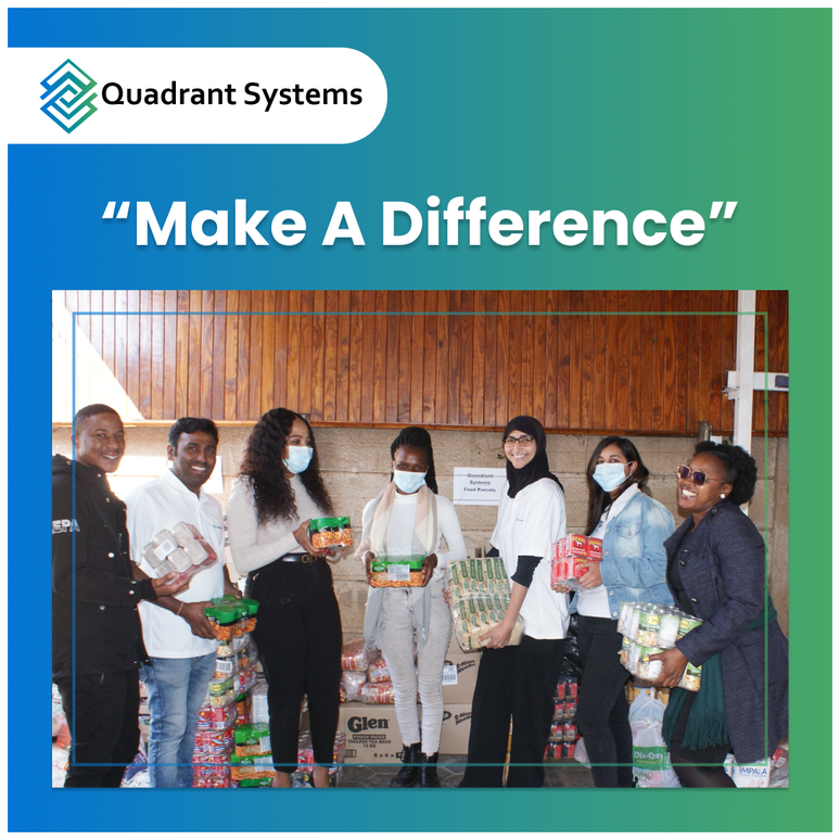 QuadrantSys_ZA's tweet photo. On Mandela Day, as a gesture of support to the Cancer affected children and families, Quadrant Systems donated food parcels to the @CHOCfoundation, a non-profit organization that assists children and families who are fighting cancer.

#quadrantsystems  #CSR https://t.co/NkfLug7zhS