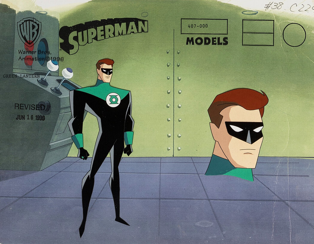 Mokuji78's tweet photo. Mise à jour de collection : Cellulo modèle de #GreenLantern dans Superman: The Animated Series
Collection update : #ModelCel of Green Lantern from #STAS
#Cartoon Animation #Superman TAS #Cels #ProductionCel https://t.co/8jNDGIocZ3