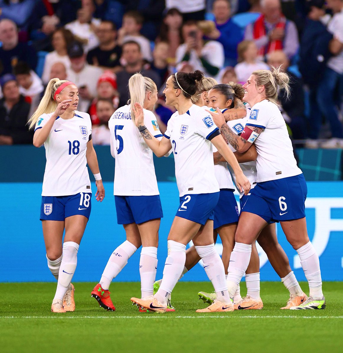iamshehneela's tweet photo. Job Done! #England top the group and will qualify for the last 16 if China don’t win. England’s attack needs to be more clinical and look very vulnerable in the defensive line #ENG  1-0 #DEN 

#Lionesses #FIFAWWC  #BBCWorldCup https://t.co/h6hCvzYpwy