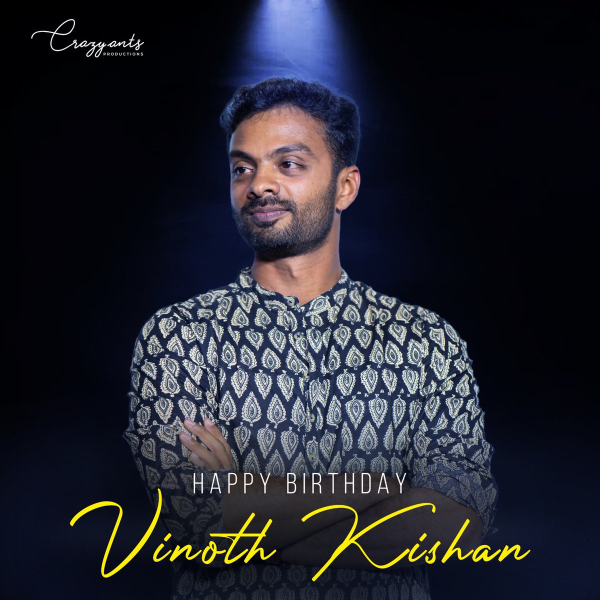 Wishing you a very happy birthday @vinoth_kishan All the best for your future projects. #Pekamedalu #Crazyantsproductions