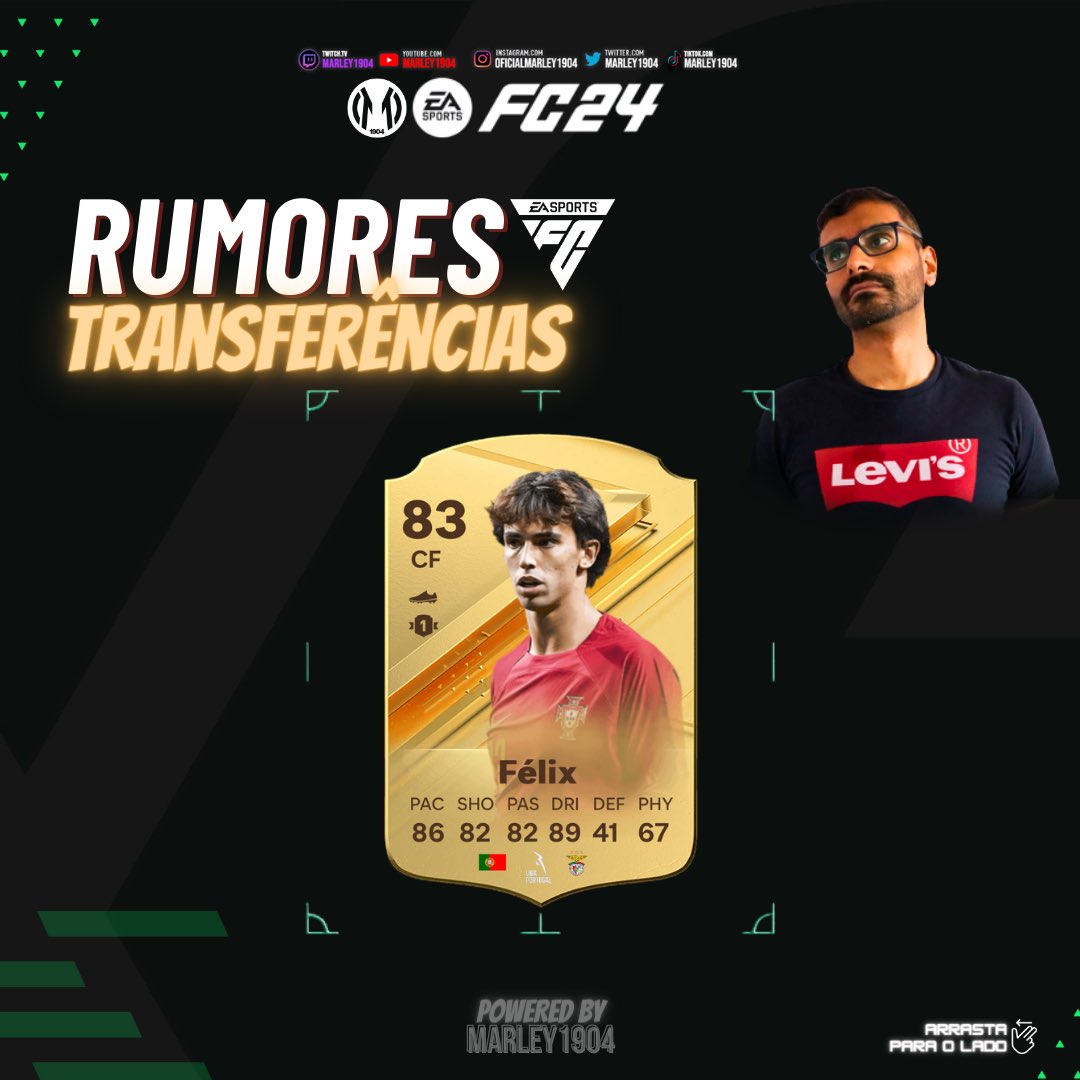 Marley1904's tweet photo. 🔥 Será que vamos ter um final feliz? 🦅
🔥 Will we have a happy ending? 🦅
__
✅ Segue o Marleyzão para conteúdo diário de FIFA/EAFC: @oficialmarley1904
#FIFA23 | #fut23 | #fifaultimateteam | #fifaut | #easportsfifa | #marley1904 | #eafc | #eafc24fut | #eafc24 https://t.co/WtKeNsc306