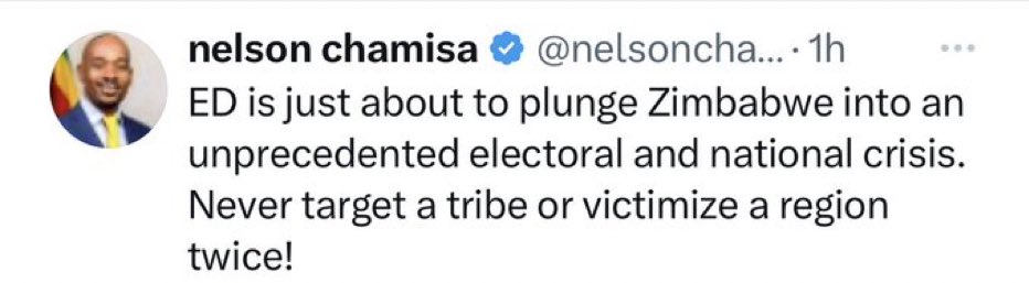 Quarantinah's tweet image. Mnangagwa's relentless repression knows no bounds as he continues to single out and target one region without hesitation. This flagrant abuse of power must be vehemently denounced and stopped immediately! #StopMnangagwa #EndRepression