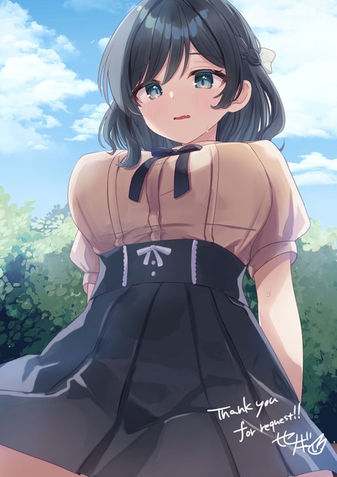 (今日も暑いなぁ～) #Skeb 