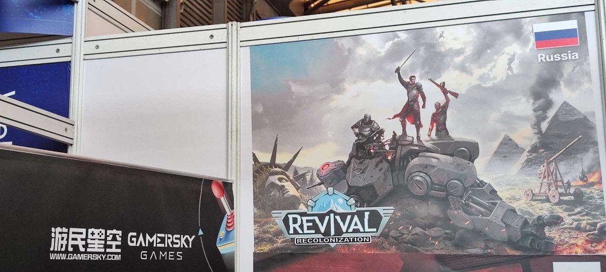 HeroCraftPC's tweet photo. Thanks to @GamerskyIndie, #RevivalRecolonization has become a part of #ChinaJoy 💥
Come look at our beautiful poster 👀
https://t.co/WmnUpPOdS9
#chinajoy2023 #indiedev #turnbased #indiegame #gaming https://t.co/BdJNpGVmTt