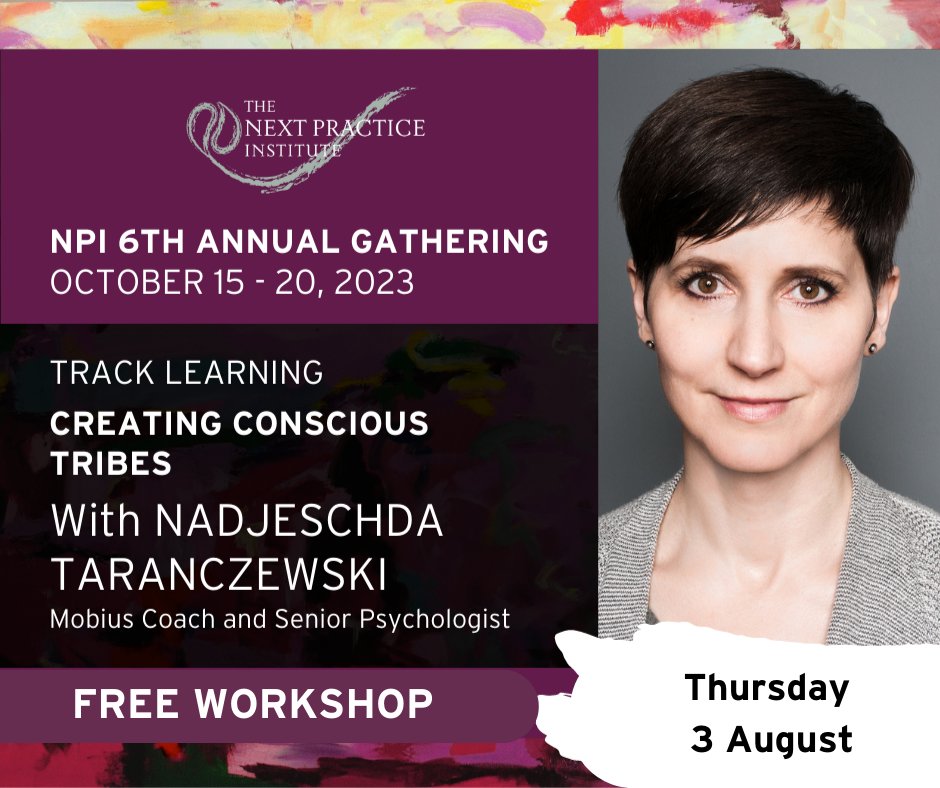 FREE workshop - join us next Thursday 3 August on our Facebook page or via Zoom at 11 AM EST/5 PM CET. How to turn organizations into flourishing collectives in which people do inner work, see the bigger picture, invest in deep relationships ... linktr.ee/mobiusexecutiv…