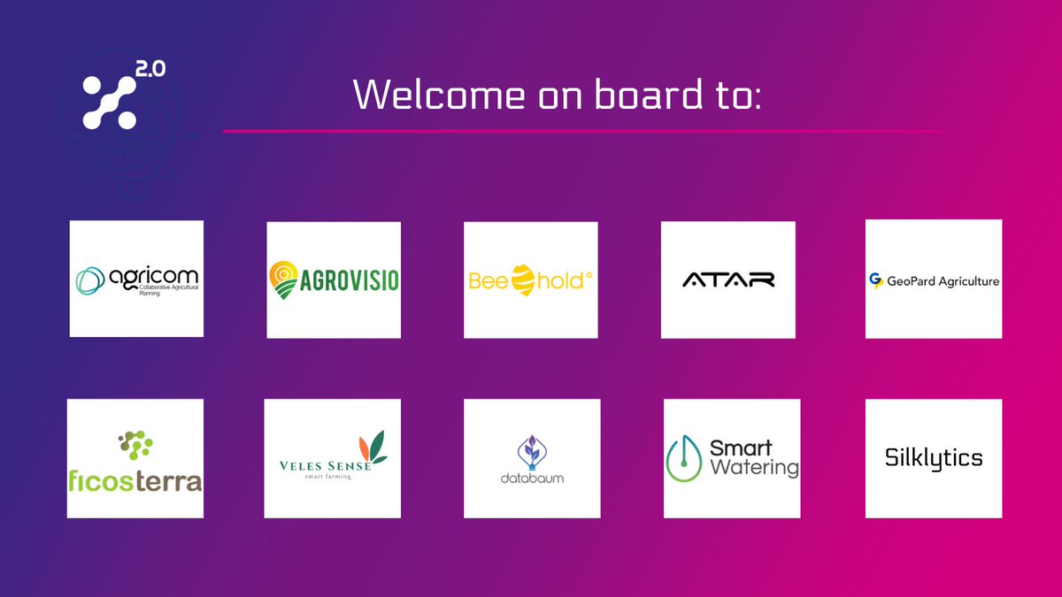 X2_0_EU's tweet photo. 🏆 They are the winners! 📣 We are thrilled to announce the 10 startups in the field of #AgriTech that have been chosen for our #GrowthProgram! A big congratulations to these ten groundbreaking companies! 🙌🚀
🔎 https://t.co/koAiQiADxF
#DrivingDeeptechGrowth https://t.co/lHUP7bWyJk
