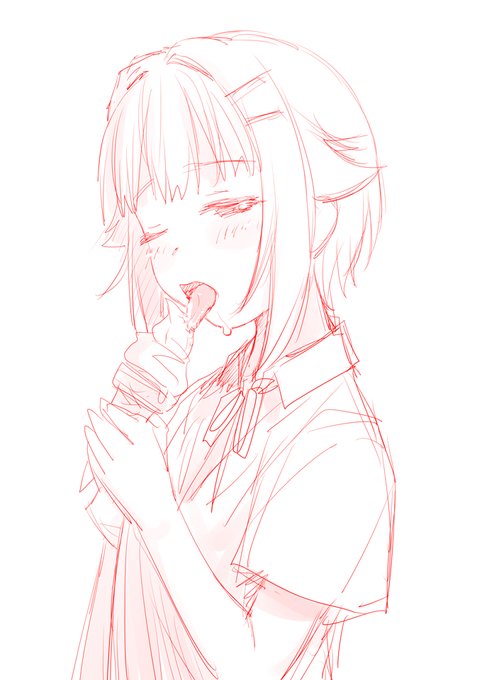 あつい ソフトクリームをねぶる幸子のらくがき 