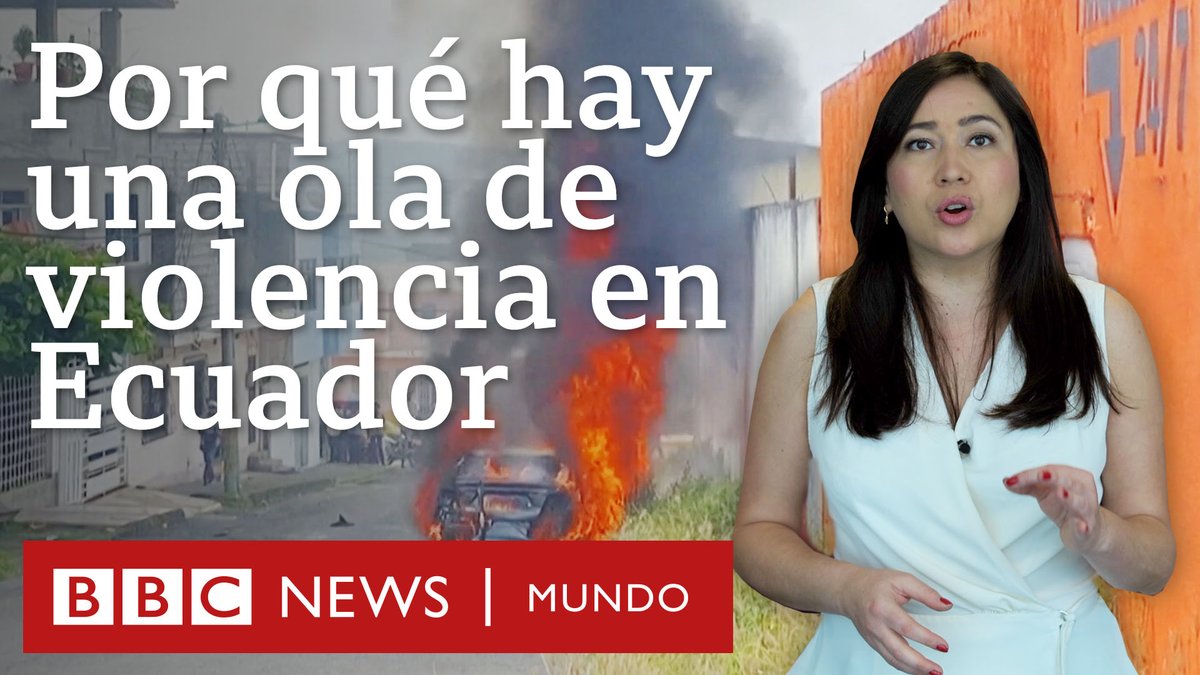 BBC News Mundo (@bbcmundo) on Twitter photo Un alcalde asesinado a tiros, más de 30 presos muertos y varios actos vandálicos en los principales puertos del país. ¿Qué está pasando en Ecuador? <a href="/anamaroura/">Ana María Roura</a> te explica en este video. bbc.in/3QjKhwu Un alcalde asesinado a tiros, más de 30 presos muertos y varios actos vandálicos en los principales puertos del país. ¿Qué está pasando en Ecuador? <a href="/anamaroura/">Ana María Roura</a> te explica en este video. bbc.in/3QjKhwu