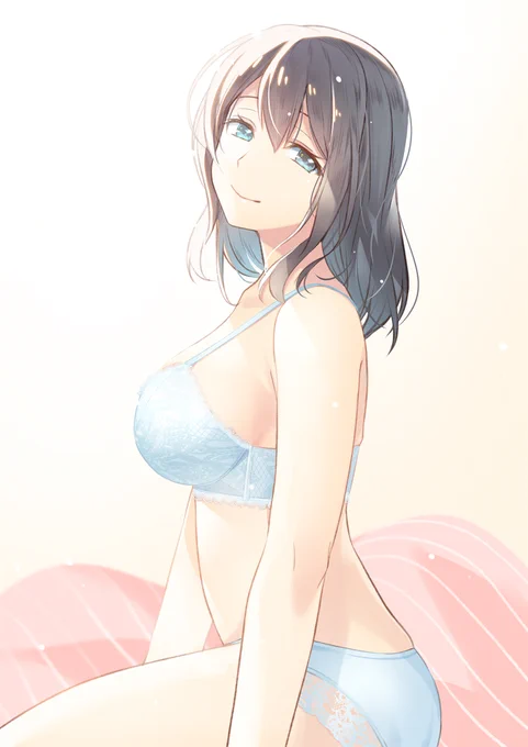 #見た人は無言で黒髪を載せる 