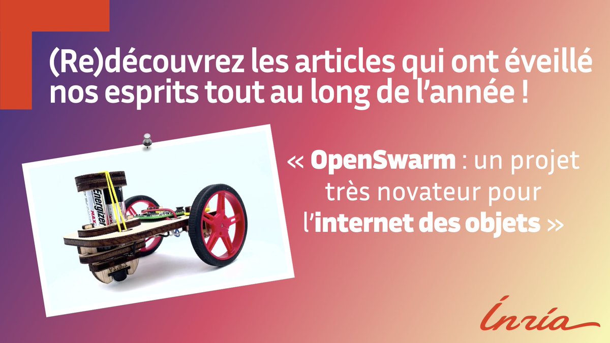 inria_paris's tweet image. 📚 #ÉtéLecture | À la mer 🌊, à la montagne 🏔 ou sur votre sofa 🛋, plongez dans un #été de #sciences en (re)lisant nos articles. Découvrez une nouvelle génération d’#IoT avec @thomaswatteyne, coordinateur d&apos;un nouveau projet européen : #OpenSwarm.
inria.fr/fr/openswarm-u…