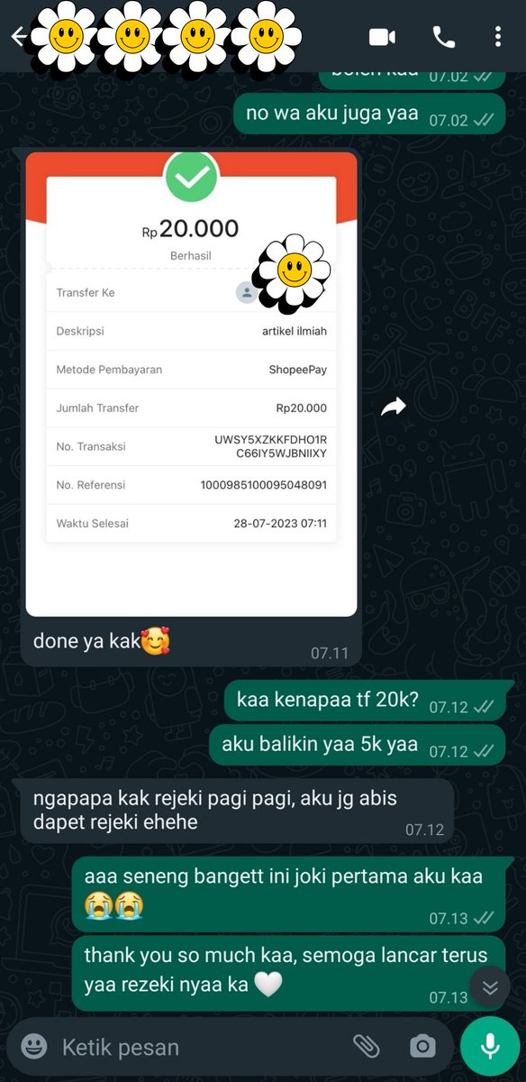 ustillinmy's tweet photo. REAL TESTI! 😍
Alhamdulillah seneng banget bisa bantu kakak. First Client banget dari kemaren baru nyoba jadi joki. Thank you so much kaa udah pake jasa aku, baik bangett sampe aku dikasih bonus 😭😭😭

Jasa Jurnal Ilmiah start dari 15k yaa temen-temen. https://t.co/ErKh395UQ7