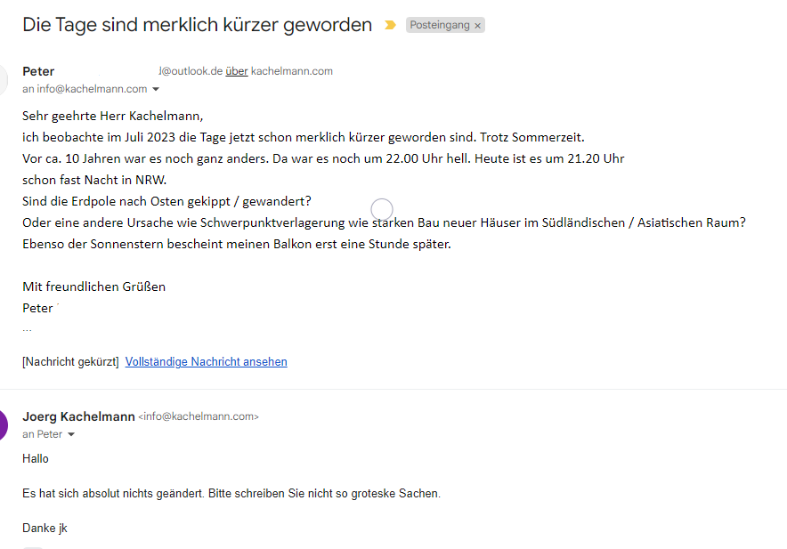 Wir müssen kollektiv daran mitarbeiten, dass nicht immer mehr Individuen wahnsinnig werden.