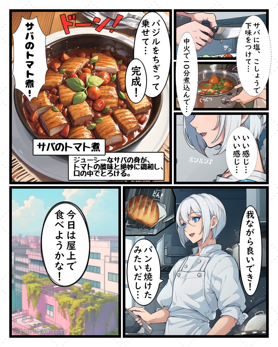 trtrsingularity's tweet photo. 水上都市東京
第１話「料理が好きな高校生」
#漫画が読めるハッシュタグ #創作漫画 https://t.co/z2uOwVoSAc
