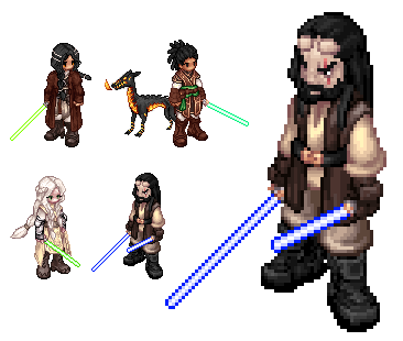 Oliviah Zeveron, Barash Silvain &amp; Porter - The Blade - Engle  from Star Wars The High Republic (Phase 2), and Bell Zettifar + Ember  from Phase 1.
That's it for now as I'm out of ideas (but open to suggestions !).