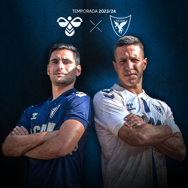 UCAMMurciaCF's tweet photo. [ @hummelspain 𝐱 𝐔𝐂𝐀𝐌 𝐌𝐮𝐫𝐜𝐢𝐚 𝐂𝐅 ]

👕 Ya a la venta las nuevas equipaciones del UCAM Murcia CF para la temporada 2023/24. 

📌 Desde hoy se pueden adquirir en nuestra tienda en el BeSoccer La Condomina. 

👉🏻 Muy pronto en @UCAM_Store.