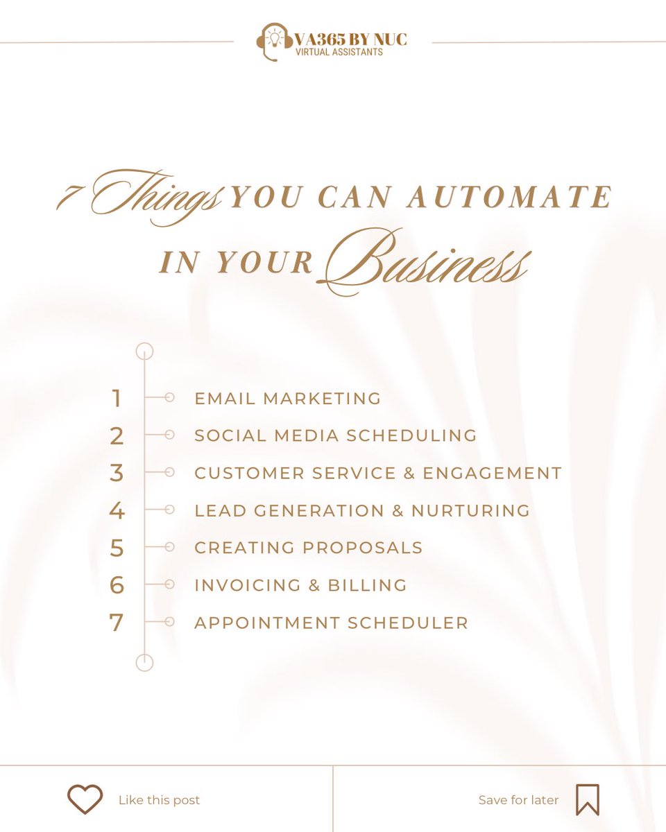 VA365ByNUC's tweet photo. What's one task you'd love to automate in your business?

Share with us and lets chat about how automation can help you work smarter, not harder.
#VA365ByNUC #VA365 #VirtualAssistantsInNigeria #TechnicalVA #TechVirtualAssistant #SocialMediaVirtualAssistant #VirtualSupport https://t.co/f1zf7GBeZz