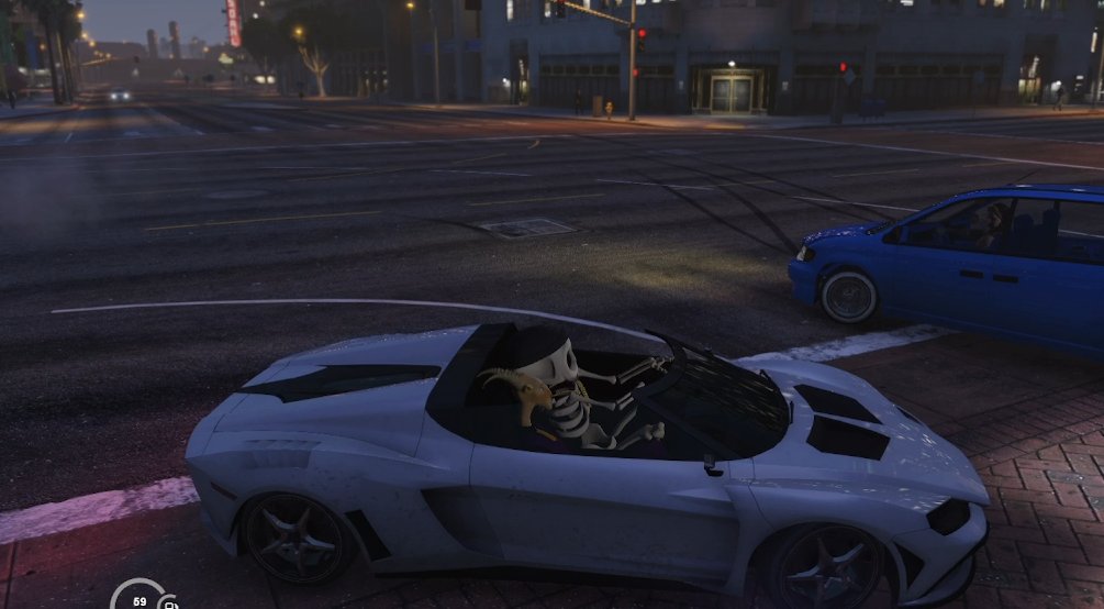 Okay, what's going on in Los Santos? A scuffle between <a href="/MofoGoats/">Mofo Goats (🐝,🐐)</a> and a Clone X? 👊 We don't know how it ended, but we saw one of the two cruising around with a <a href="/The_DASK/">The Dead Army Skeleton Klub</a> later 😎 Want to join in the fun yourself? Here comes how... 🌶 #BetterTogether