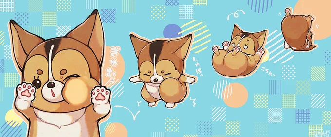 【お知らせ】 BOOTHでまえまわりコーギー マグカップ 発売中です。 可愛く描けたので日常のお供にお迎えしてもらえれば嬉しいです  #booth_pm