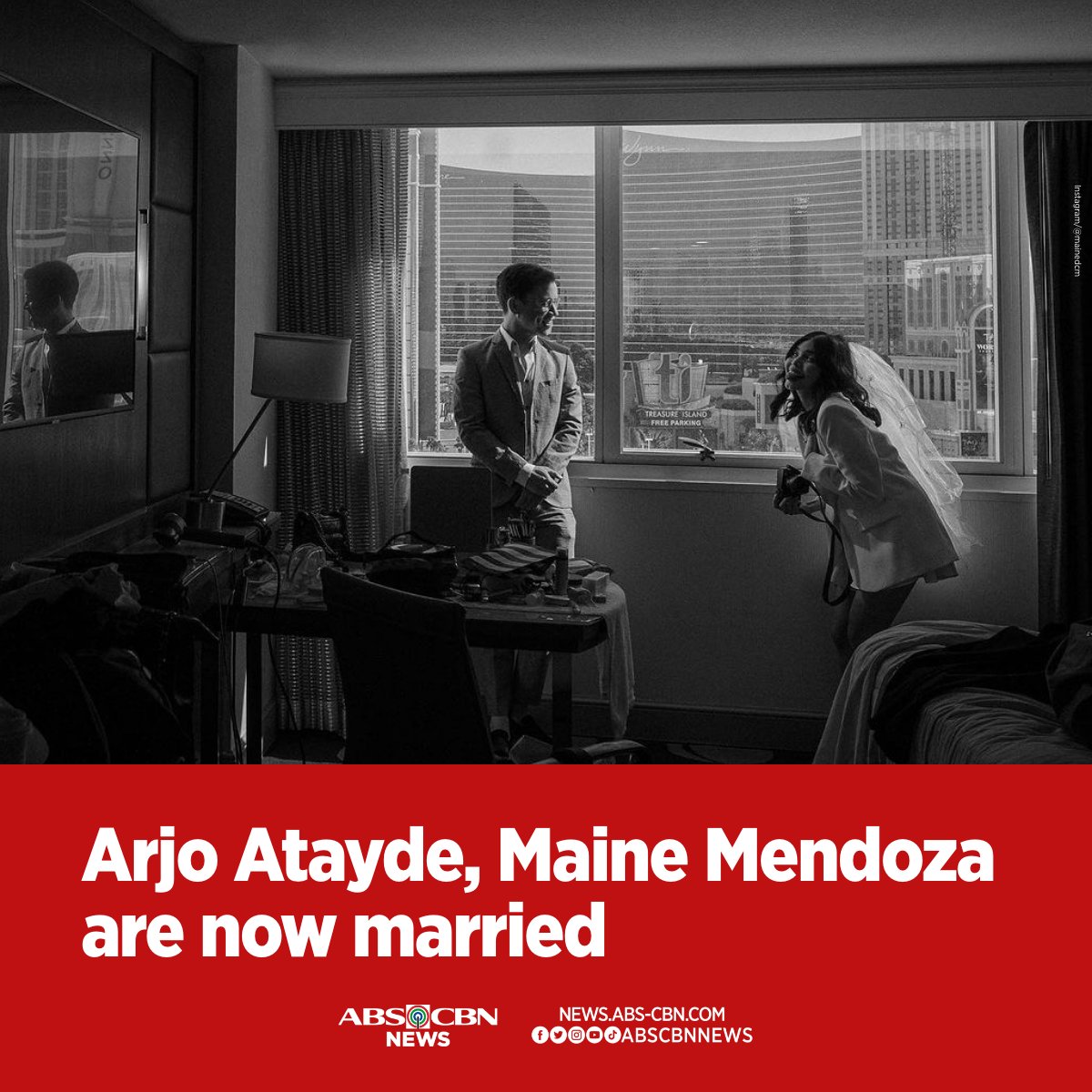 From "Arjo cutie" to "I do." 

Celebrity couple Arjo Atayde and Maine Mendoza are finally married. #AtaydeMendoza

Full story: abscbn.news/43IVQ3y