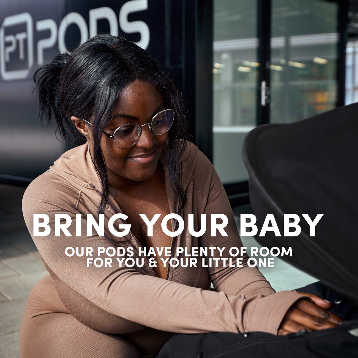 PtPods's tweet photo. All our pods are baby friendly 👶 🍼 🏋️‍♀️ 

PT Pods on demand, private spaces offer guided classes and gym equipment to use without the need for a babysitter. 

#mumsfitness #maternityfitness #gymmum #strongmums https://t.co/8XdjtgJrIf