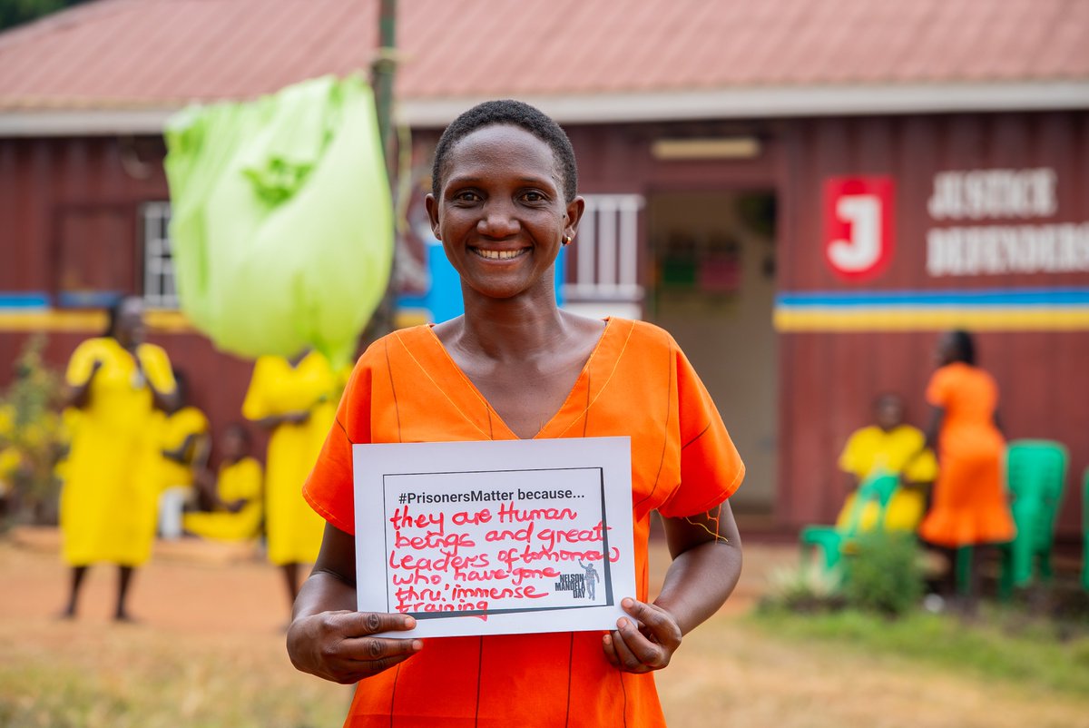 justicedefends's tweet photo. "#PrisonersMatter because...they are human beings and great leaders of tomorrow who have gone through immense training." - Paralegal Mellone Nabasa https://t.co/8y3KZURPLN