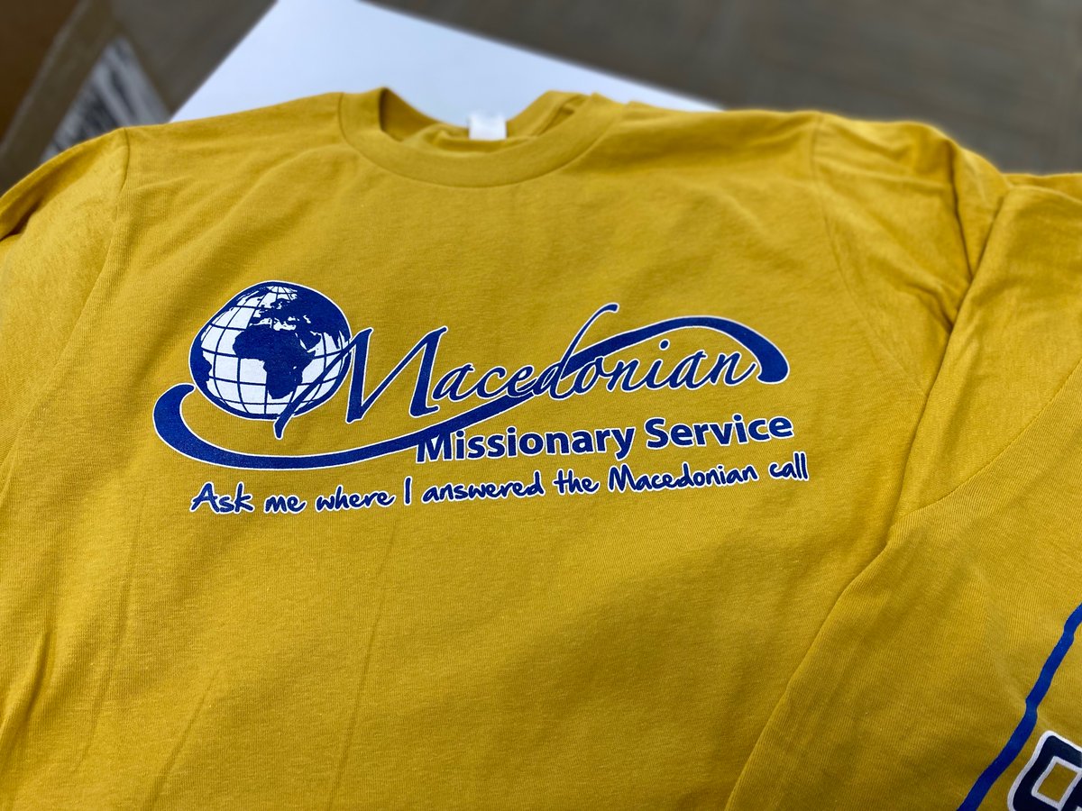 MagicMonograms's tweet image. Our friends continue to bless by allowing us to work on their projects. Thank you to Macedonian Missionary Service for the repeat opportunity to create their shirts! 
.
.
#repeatfriends #LogoUp #screenprint #ScreenPrintShop #Screenprinting