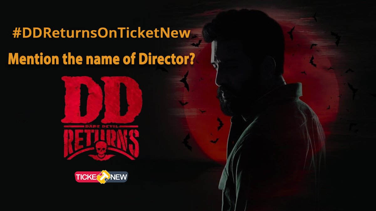 TicketNew's tweet image. ✨#TicketNewContestAlert ✨

#DDReturnsOnTicketNew Participate Now

Question - 3

Rules:
1.Retweet this tweet
2.Follow our page
3.Comment your answer to all questions of the contest

@iamsanthanam @RKEntrtainment @Surbhiactress #DDReturnsFromToday