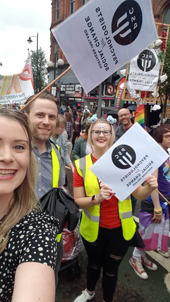 2/ Meet us across from the Albert clock near high street at 11.45 and we will give you your wristbands so you can then access the 'red zone' and line up at 12pm. 

Please bring along your family and friends as we are a very small group! <a href="/NIBPS/">Northern Ireland BPS</a> <a href="/nibpsoffice/">Anne Kerr</a> 

#BelfastPride