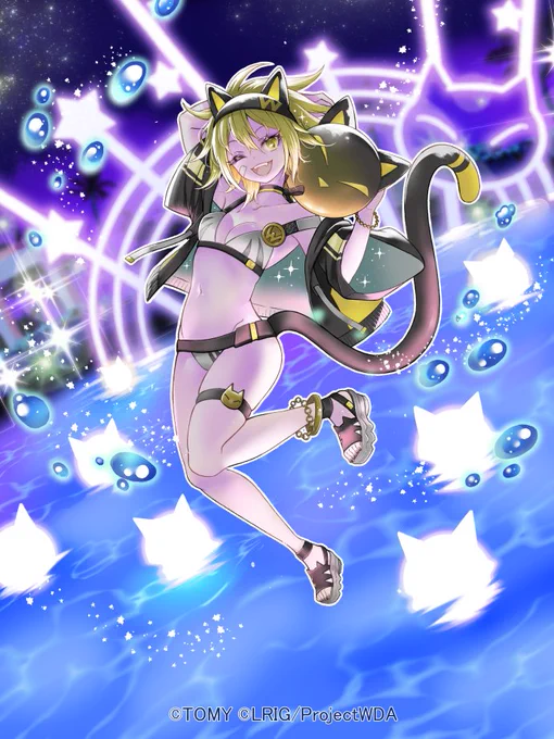 本日発売のタカラトミー様WIXOSS「フェゾーネ DIVA with 電音部」にて「コードアート LION//フェゾーネ」描かせていただきました!ナイトパーティ!ご縁がありましたら何卒!! #ウィクロス発売記念 