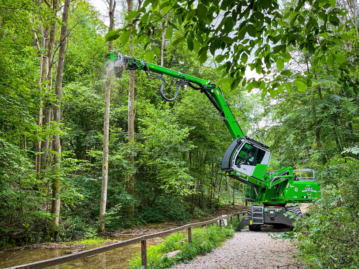 SENNEBOGEN_mk's tweet photo. Deadwood removal because of ash dieback: The compact SENNEBOGEN #treecare handler 718 E is the most nature-conserving & cost-efficient solution 🌳🌿
💡 Learn more in the jobsite report: ➡ https://t.co/sb3tIfVKNa
#treecarehandler #fällbagger #forestry #MOVEBIGTHINGS #SENNEBOGEN https://t.co/0pksC9b1e1