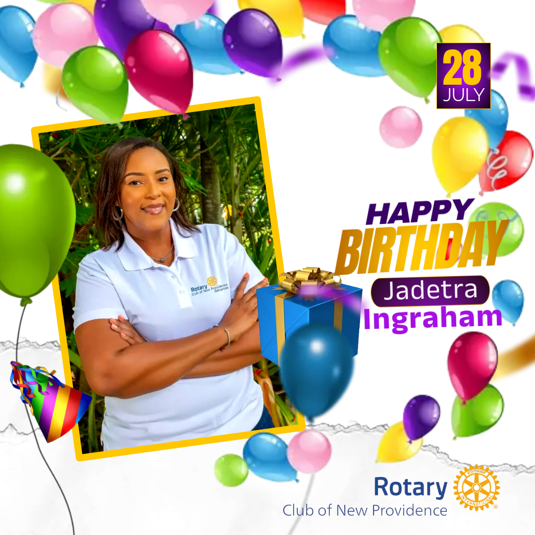 Happy Birthday Wishes Rotarian Jadetra Ingraham!! #rcnp #birthday #rotarian