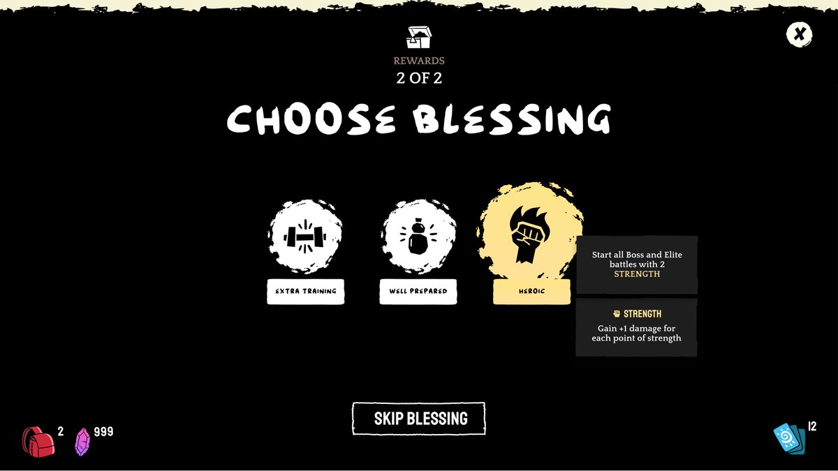 yokai_kingdom's tweet image. ✨BLESSINGS✨

Want more variation and autonomy?
Blessings are temporary bonuses acquired each #OnisQuest playthrough. Create on-the-fly strategies to bring out your Oni's strengths 💪
Choose from 3 options at the start of each game and other pivotal checkpoints!
*COMING SOON*