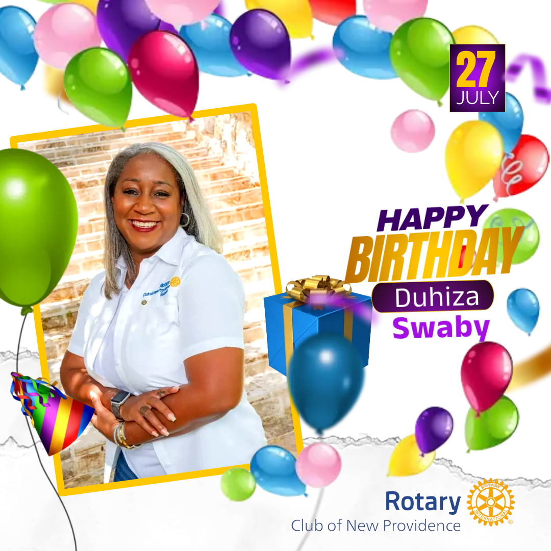 Happy Birthday Wishes Rotarian Duhiza Swaby!! #rcnp #birthday #rotarian