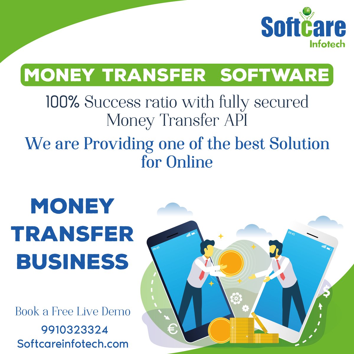 softcareinfotec's tweet image. Provide your customers with the best Money Transfer software. Resolve all your Money Transfer-related queries with Softcare Infotech
For Free Demo Call -+91-9910323324
Book API here- buff.ly/3i0LXMC
#moneytransfer #moneytransferservice #moneytransferapi #dmtportal