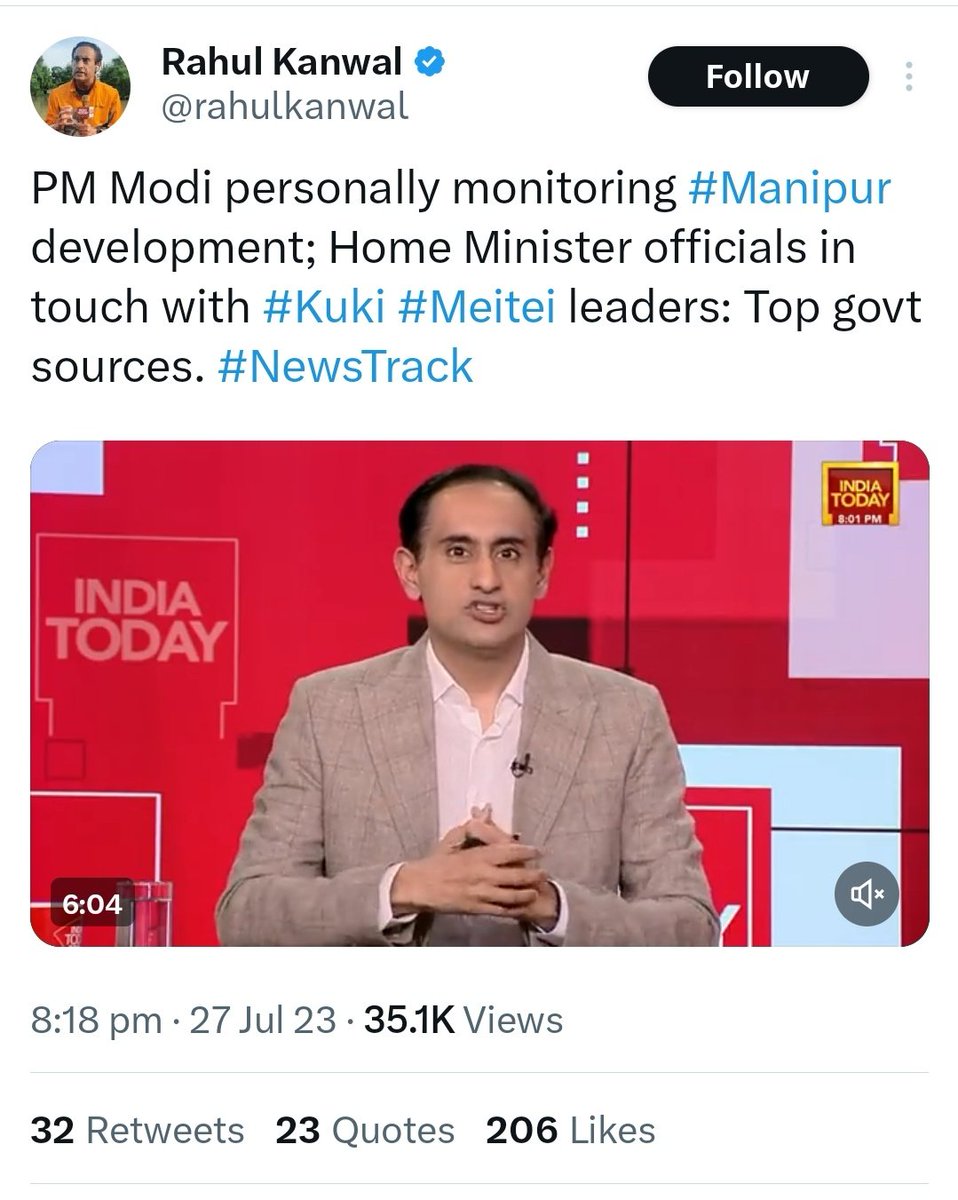 zoo_bear's tweet photo. "PM Modi was getting briefed three  times a day at the peak of violence". & "PM Modi Personally monitoring Manipur developments" according to Times Now & India Today Journalists.

But you know what he was busy doing during the 'peak of violence' in Manipur? He was busy promoting an  Anti-Muslim Propaganda Movie #TheKeralaStory during Karnataka Elections.