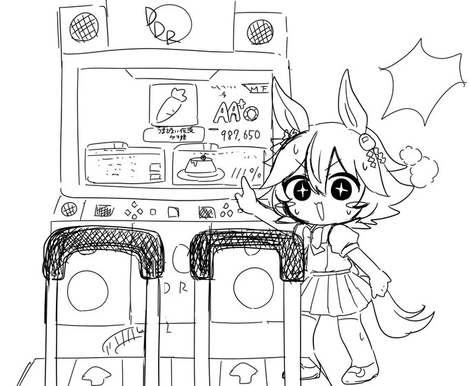 音ゲーでいいスコアが出たら見せてくるフクキタル 