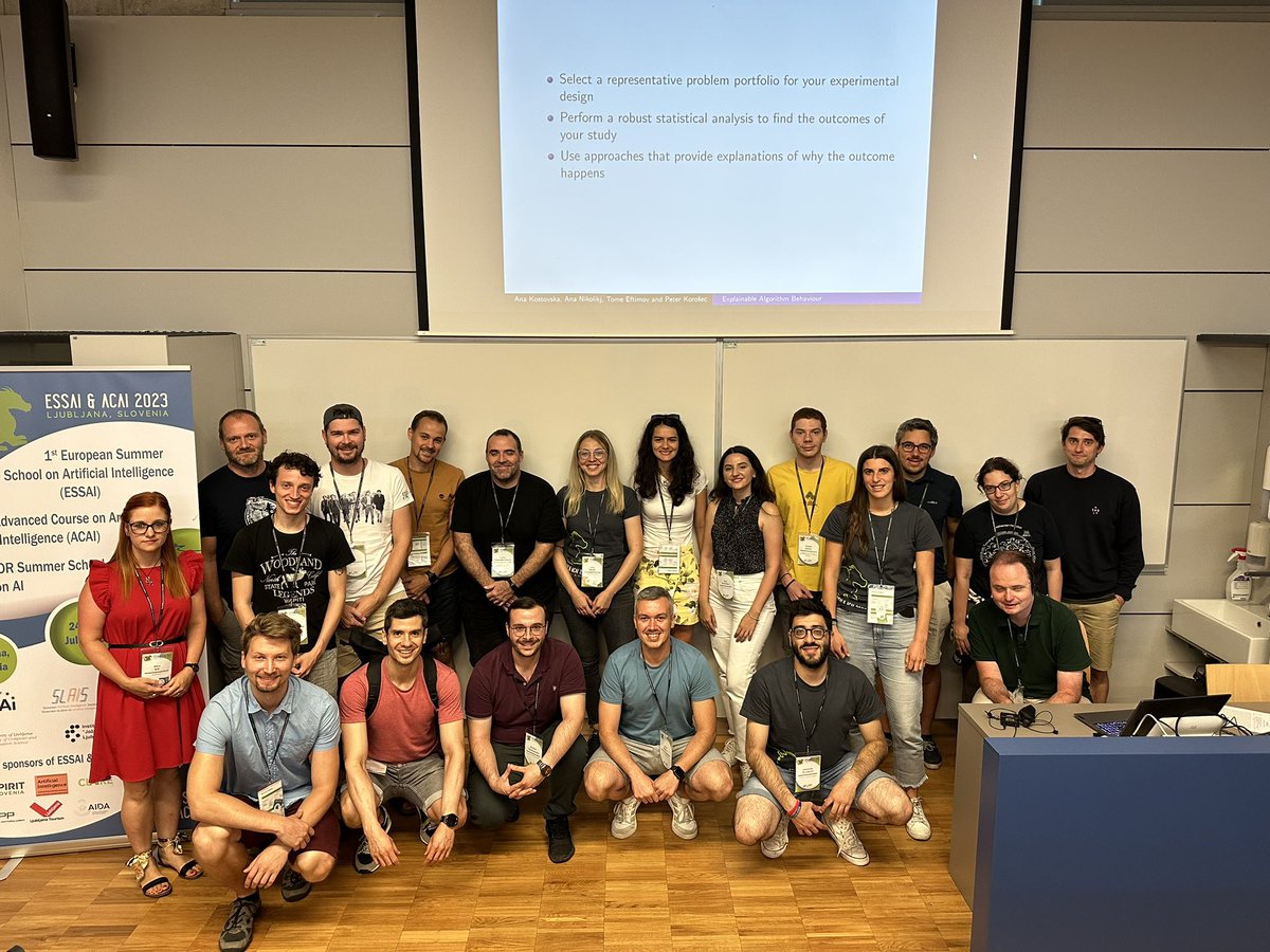 🙌🎉 Gratitude overload! 🙏🤗 Huge thanks to all the amazing attendees who joined our benchmarking course at #ESSAI2023! Your enthusiasm and passion for AI and optimization made this experience truly special.
<a href="/AnaNikolikj/">Ana Nikolikj</a> <a href="/ana_kostovska/">Ana Kostovska</a> <a href="/gjorgjinac/">Gjorgjina Cenikj</a> <a href="/christian0400/">Christian Leonardo</a>