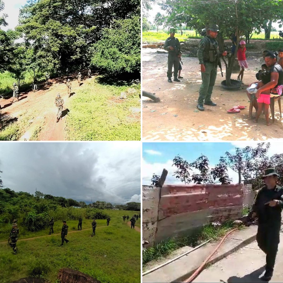 dhernandezlarez's tweet photo. En el marco de la operación #EscudoBolivariano2023 #FANB mantiene unidades de reacción patrullando el eje fronterizo Apureño, garantizando la Paz y el sosiego de la población.

#IntegrarEsVencer https://t.co/YawUxmxzLK