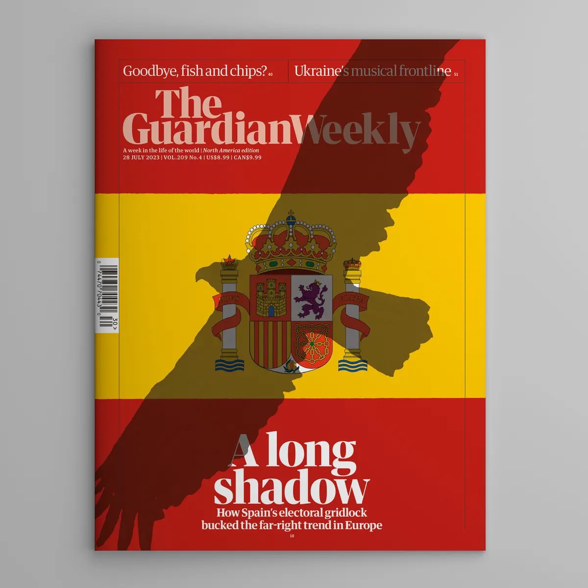 El <a href="/guardian/">The Guardian</a> ilustra así la portada de su revista semanal. 

Después del #23J podemos sentirnos algo más orgullosos como país. Hemos roto la dinámica de crecimiento constante que vive el fascismo en Europa.

A seguir luchando por un país mejor 💪🏽

google.es/amp/s/amp.theg…