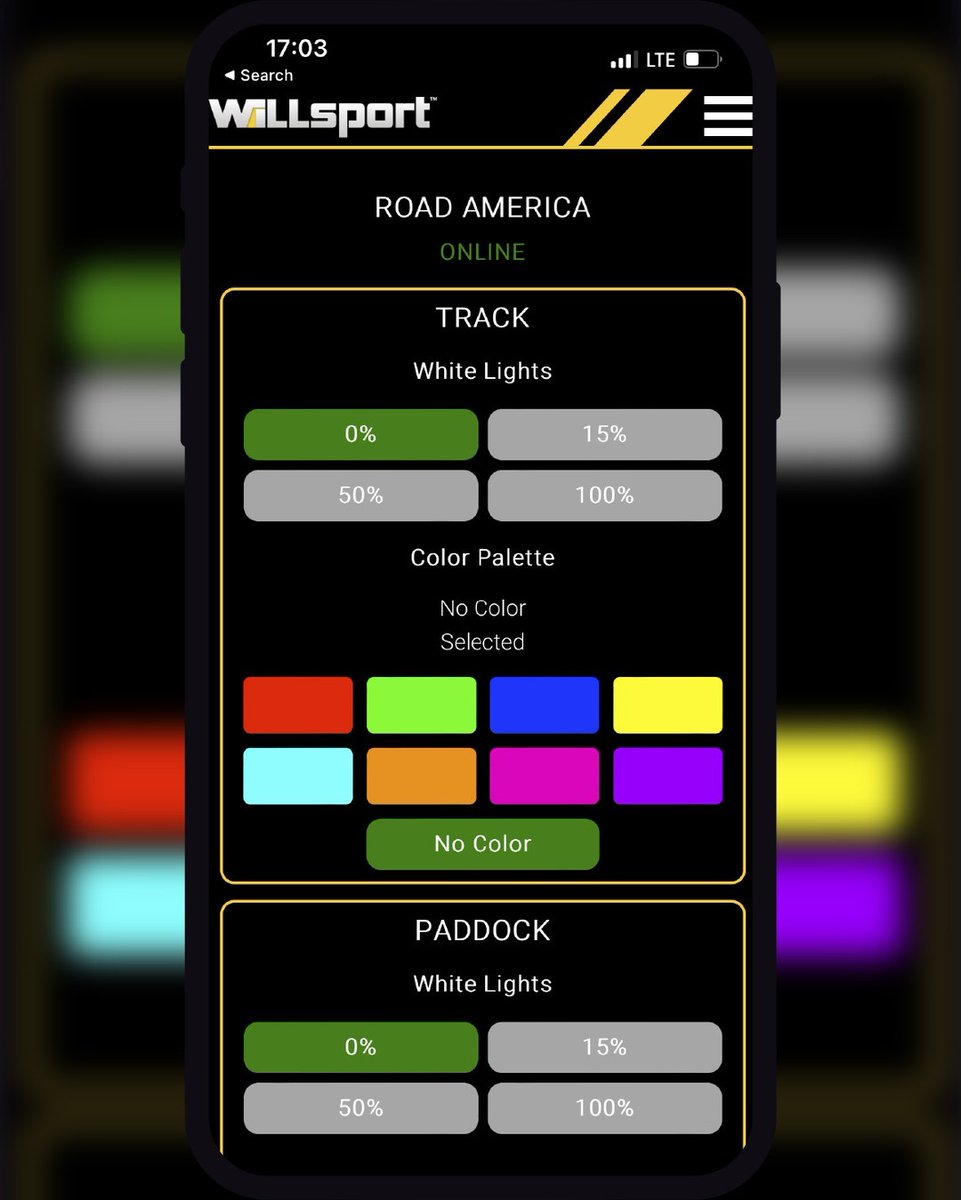 wilightinglab's tweet photo. Utilizing the power of WiLLcloud + GFX lighting controls, Road America has the capability to present dynamic light shows to race fans with the capability of choosing between millions of color options. We're proud of phase 1 of this project and are looking forward to future enhanc https://t.co/t8IXY4mVps