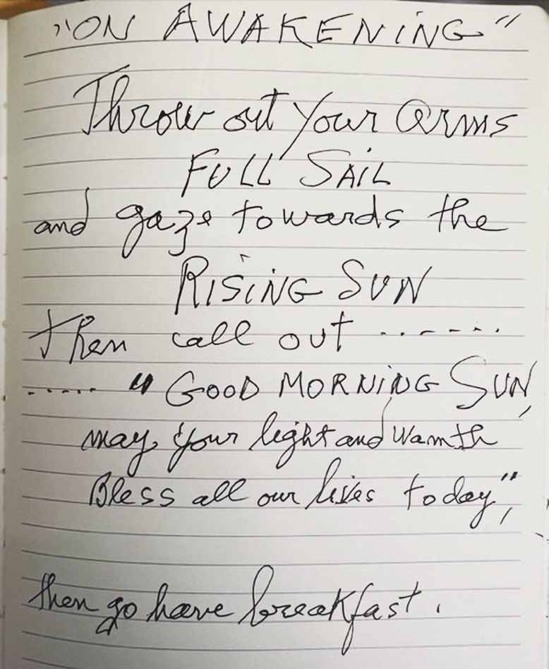 Today is the day our founder, Jacques d'Amboise was born 89 years ago. This poem of his, "On Awakening," is one of our favorites at NDI. Scratched on a sheet of paper in the early morning light, he reminds us to be grateful for the warm sun and to seize this glorious day. HBD JD!