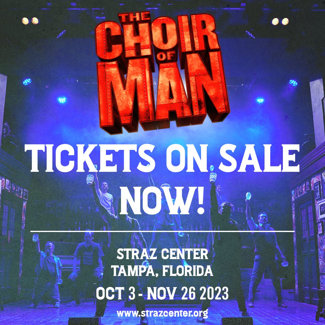 CHEERS! 🍻 Today’s the day! Tickets are on sale NOW for our limited run (Oct 3 – Nov 26 ) in the Jaeb Theater at the @StrazCenter! Pour yourself a pint and book your tickets now at strazcenter.org. We’ll see you soon in The Sunshine State! #choirofmanm