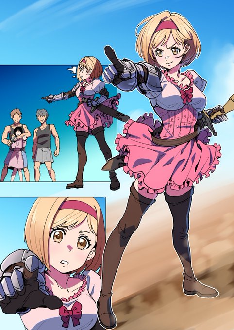 いかくりーむ先生にSKEBでジータちゃんの描いて貰った!先生の描くプリキュアが恰好よかったから健全カットはカラーでお願いしたけどマジ可愛いしカッコイイ!そんなジータちゃんが鼻水垂らしながら涙してめためたに犯されるの最高だしフェラで顔歪まされたりマン肉の土手具合が堪らない!  